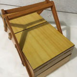Wood sewing box