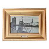 Reproduction vintage Bernard Buffet La Rochelle, les 3 tours