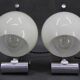 1930s Pair of Art Deco Chrome Plated Table Lamps, Czechoslovakia