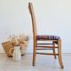 Antique upholstered wooden chair