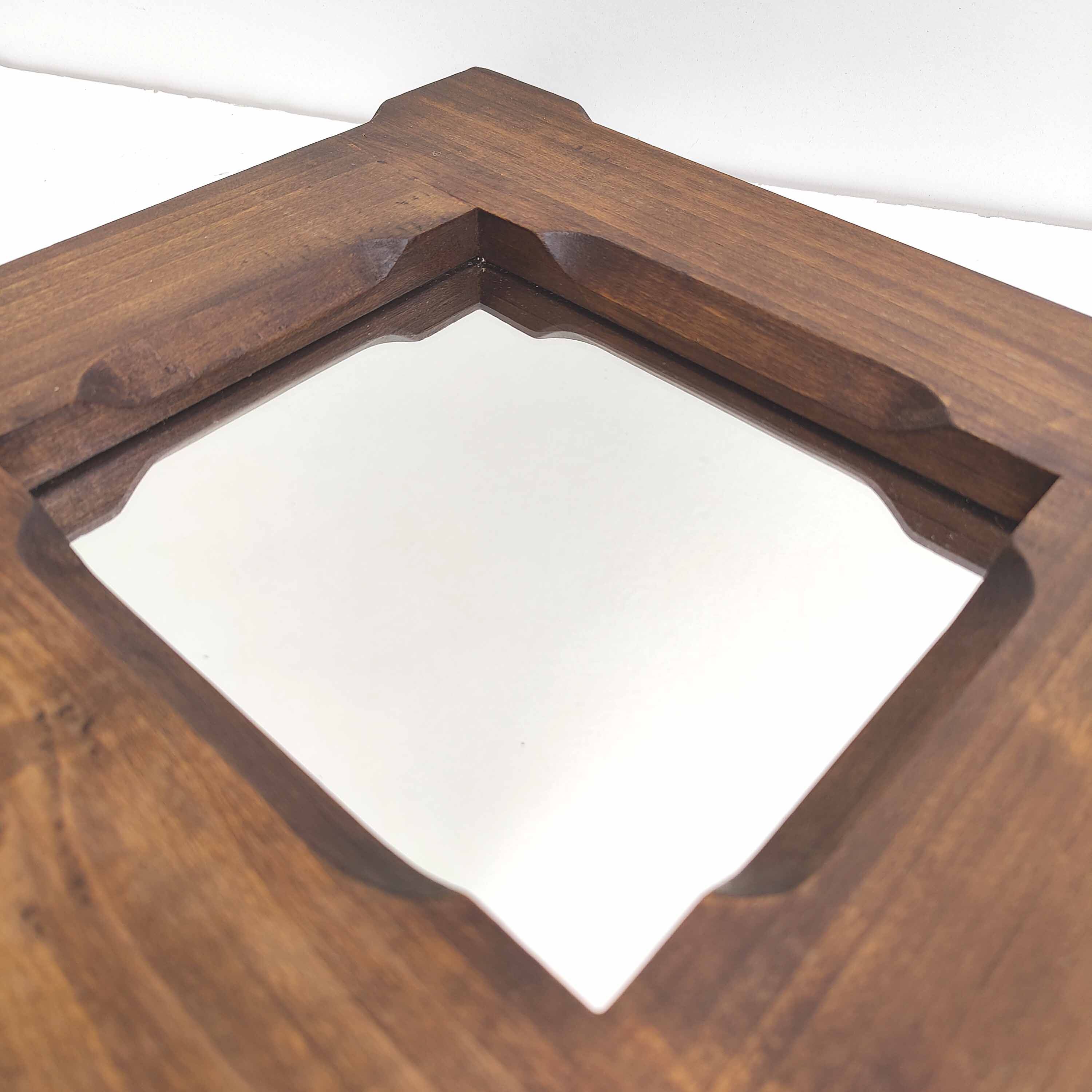 Miroir en chêne 33 par 30cm