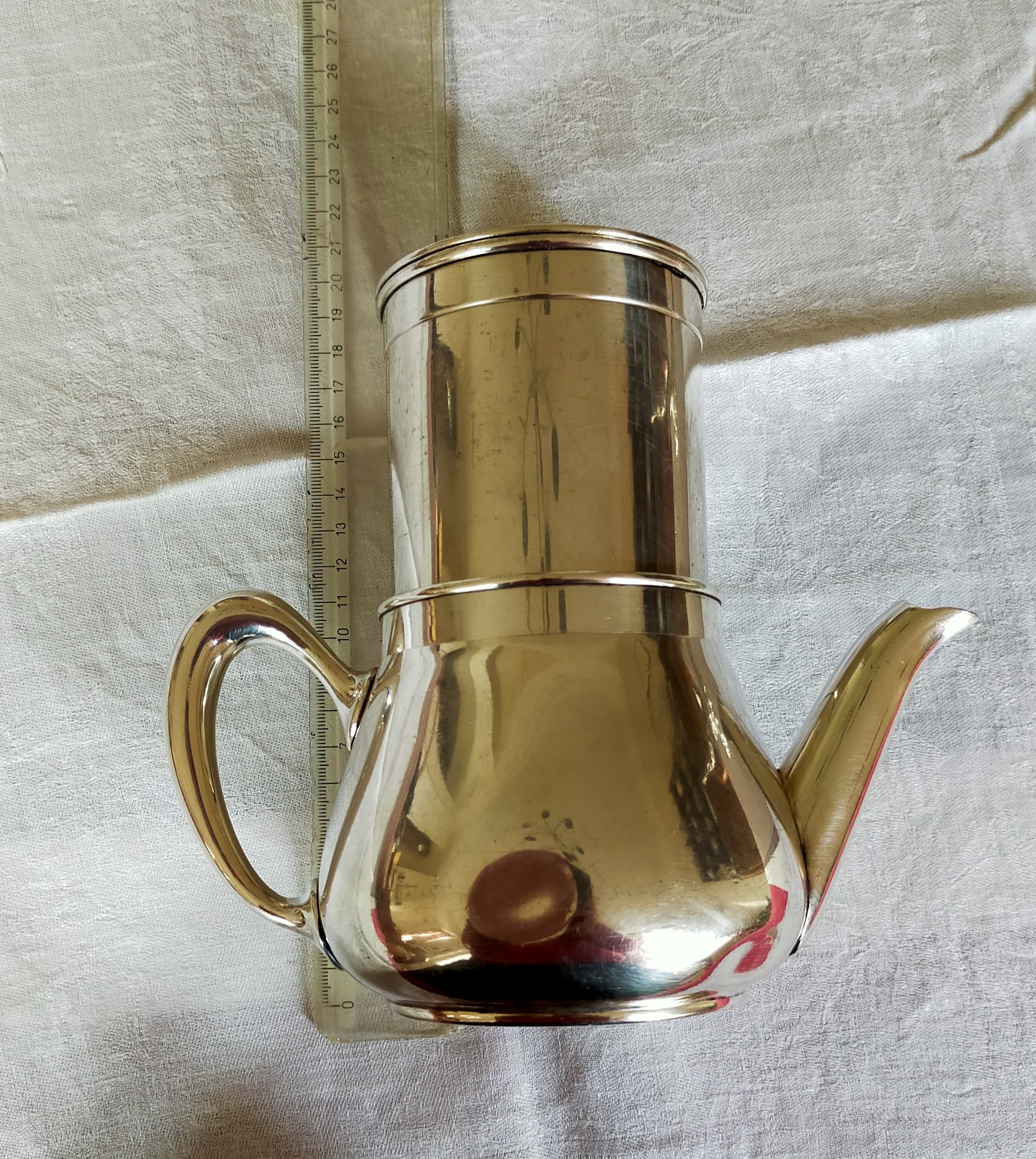 Christofle silver metal coffee maker
