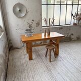 Farmhouse table, mountain furniture from the 50s