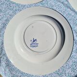 Set of 4 old hollow plates vieillard bordeaux model moustiers