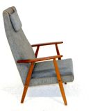 Scandinavian beech armchair, Sweden, 1950