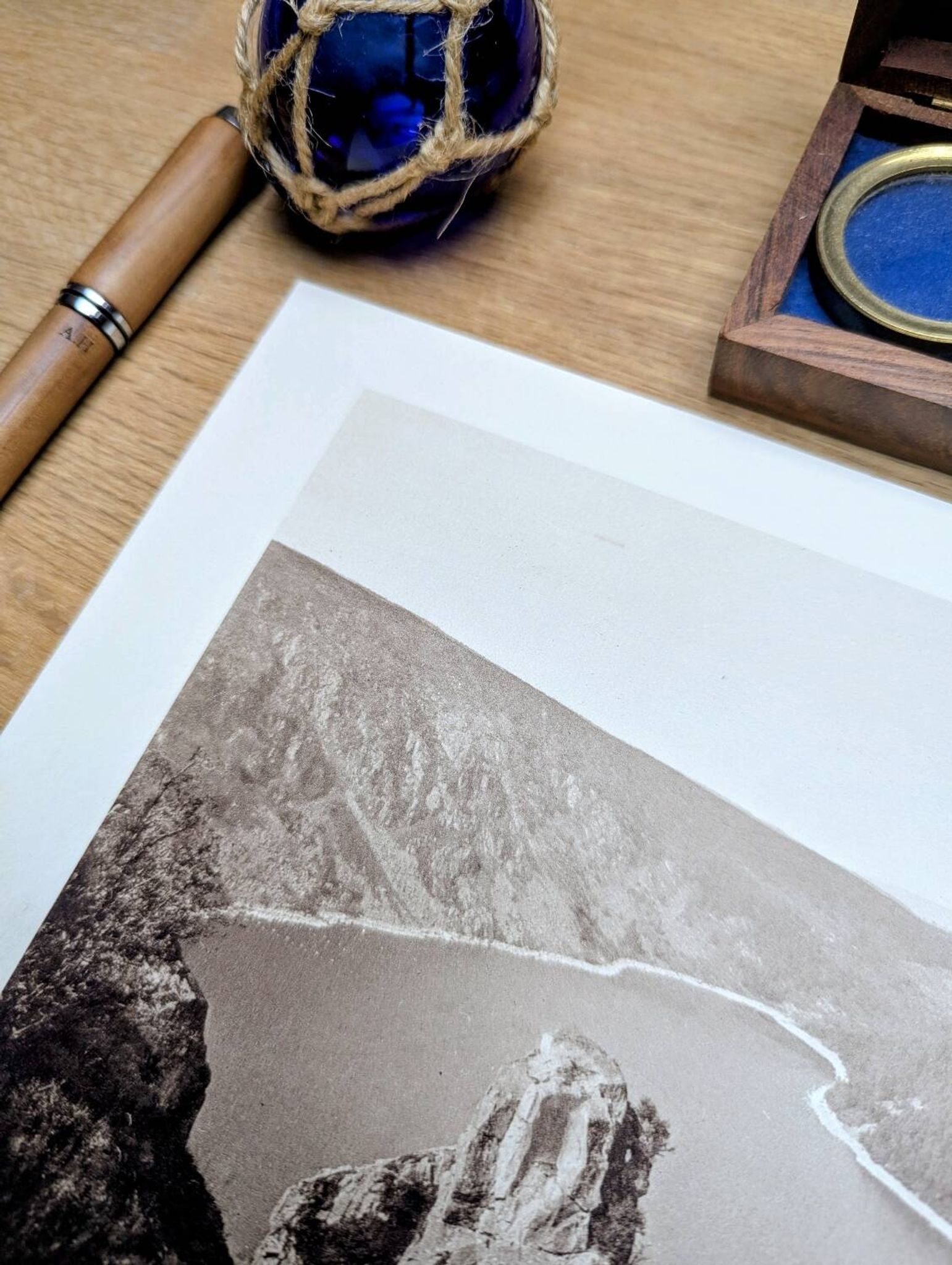 Le Lac Blanc, Hautes-Vosges, planche photo imprimée en 1942.