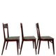 Chaises de salle à manger en bois de hêtre aux tons verts, années 1950