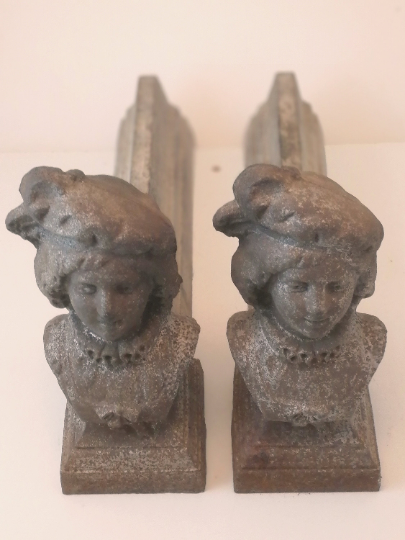 Pair of ancient cast iron channels