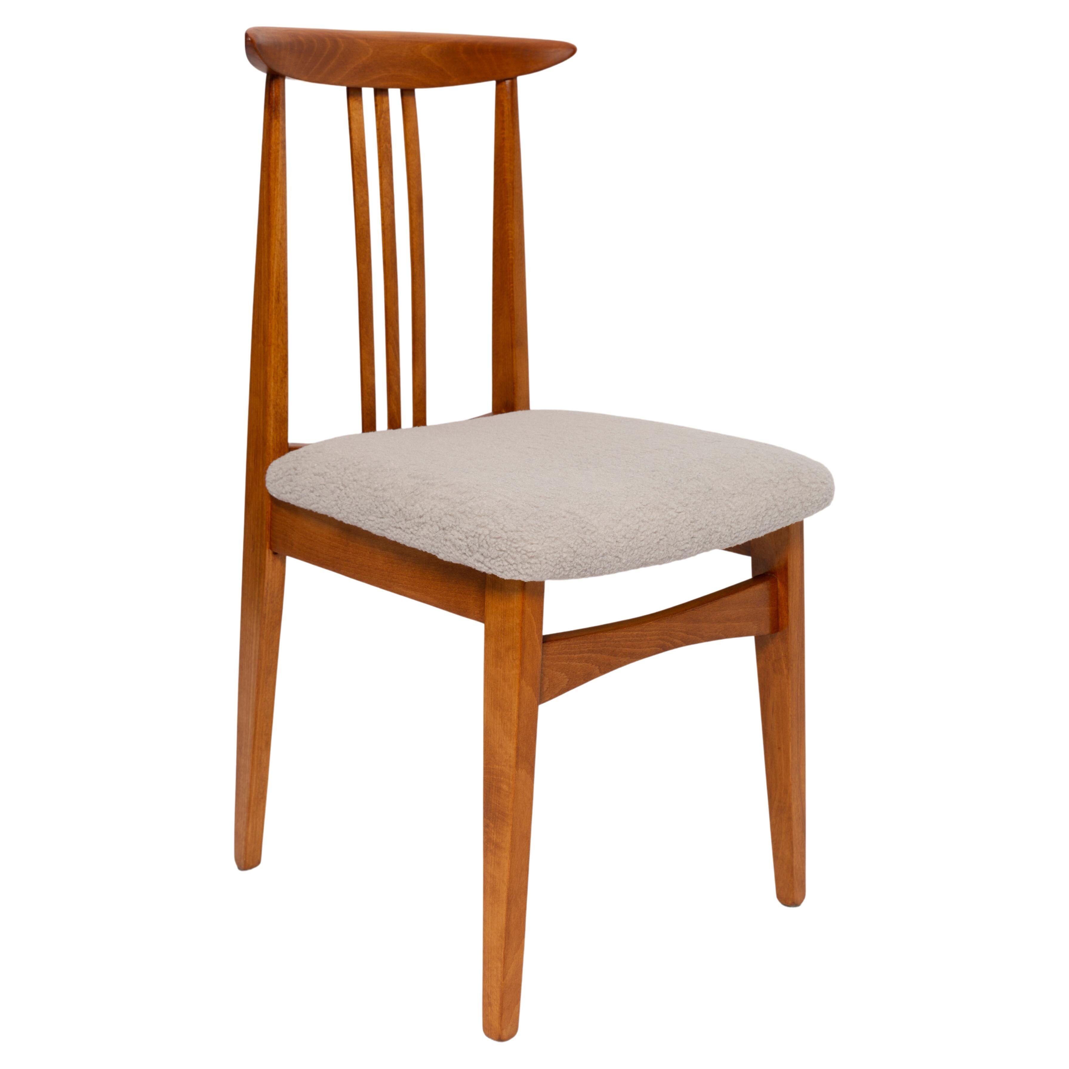 Curved beech chair mid-century, design by M. Zielinski, Europe, 1960s