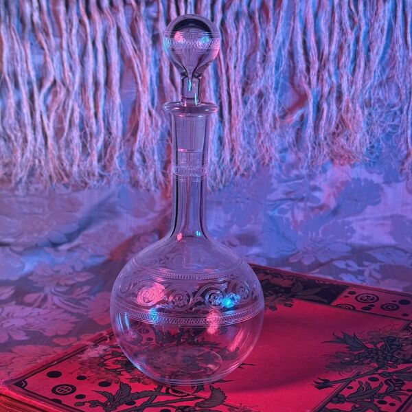 Carafe en cristal Baccarat   Modèle Athénienne   Style Art Nouveau