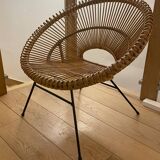 1 Fauteuil rotin