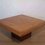 Zebrano wood coffee table