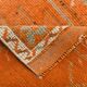 Beige & Orange Vintage Runner Rug, 83x383Cm