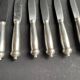 6 puiforcat richelieu silver table knives