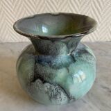 Blue lava style vase Vallauris