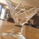 5 coupes à champagne en verre taillé