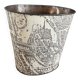 Metal wastepaper basket with Paris decor