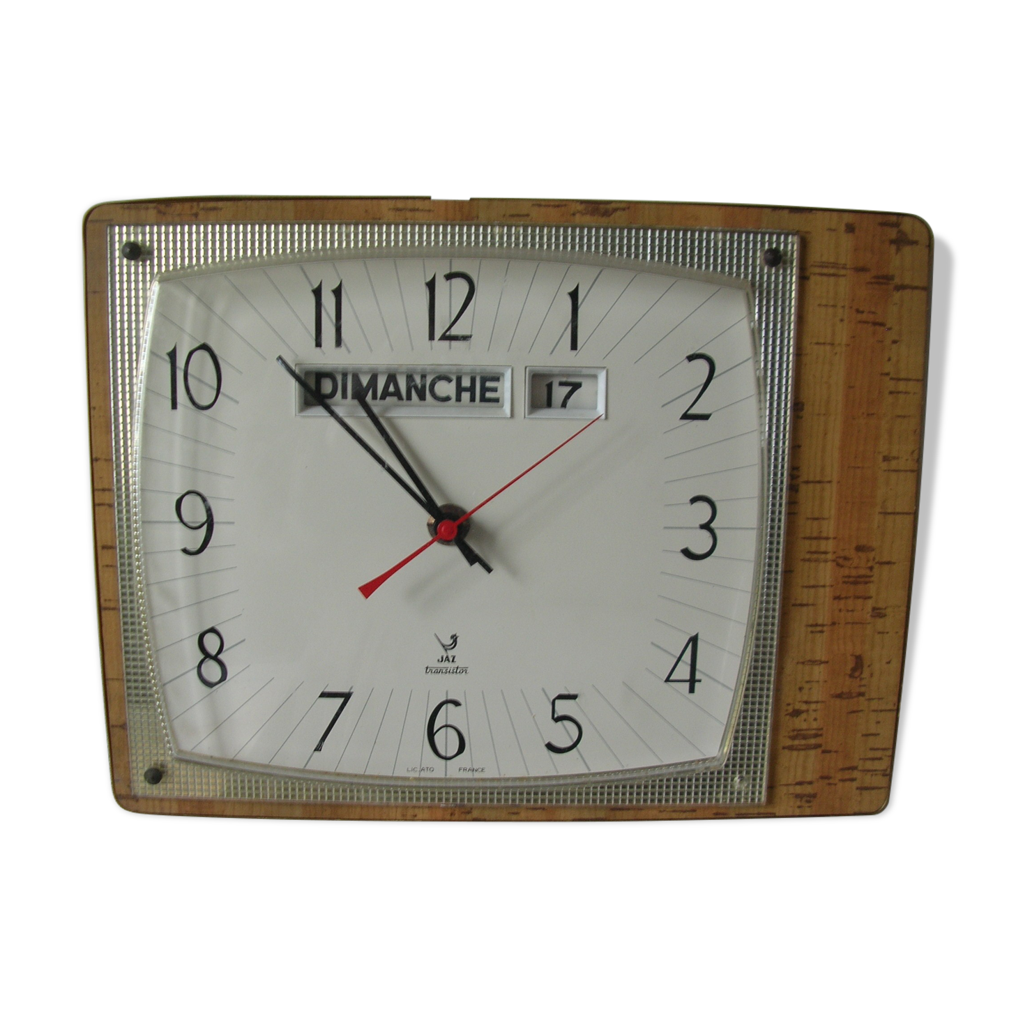 Old wall clock PENDULUM JAZ Transistor Lic Ato retro vintage deco