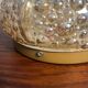 Ceiling light, wall light, bubble, amber glass, 70s
