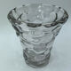 Glass vase or transparent crystal honeycomb art deco