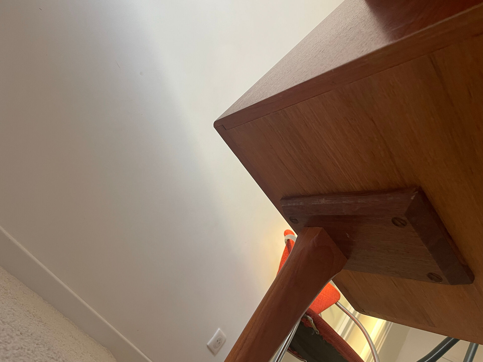 Vintage double-sided Danish teak desk