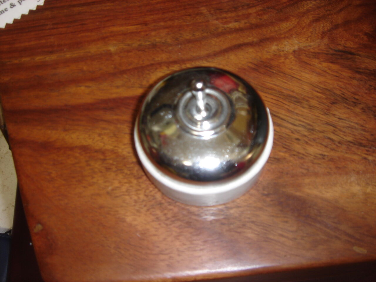 chrome switch - porcelain Legrand early 20th century