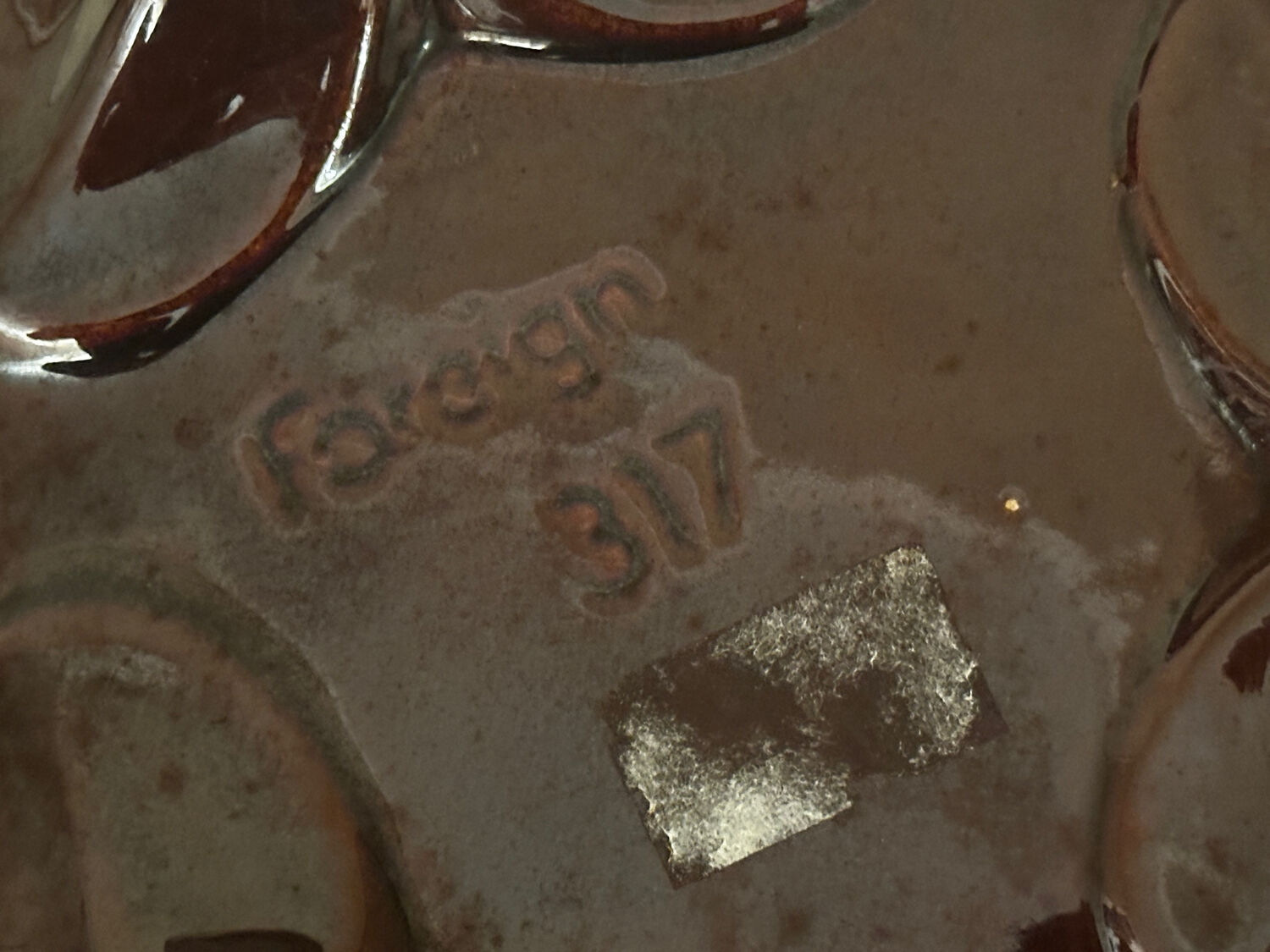 Foreign West Germany ceramic bowl and pocket emptier