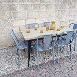 TOLIX, Large Metal Table T55 by Xavier Pauchard France, 1950s