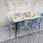 TOLIX, Large Metal Table T55 by Xavier Pauchard France, 1950s