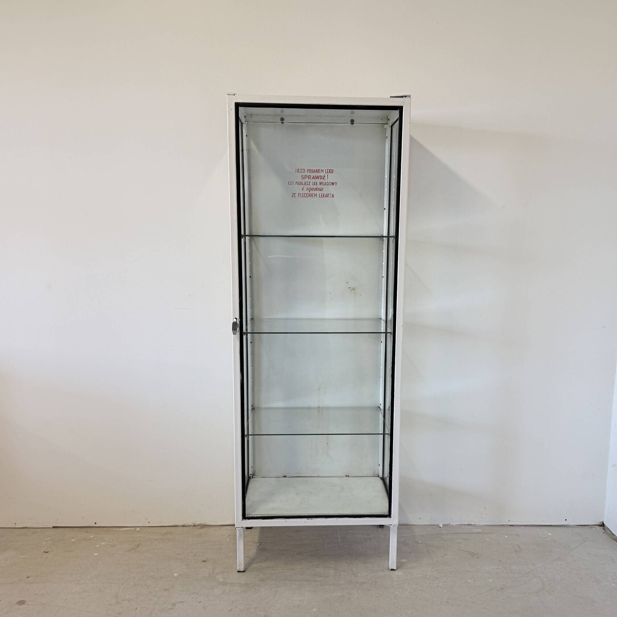 Mid-Century Polish Medical Display Cabinet, 1960s