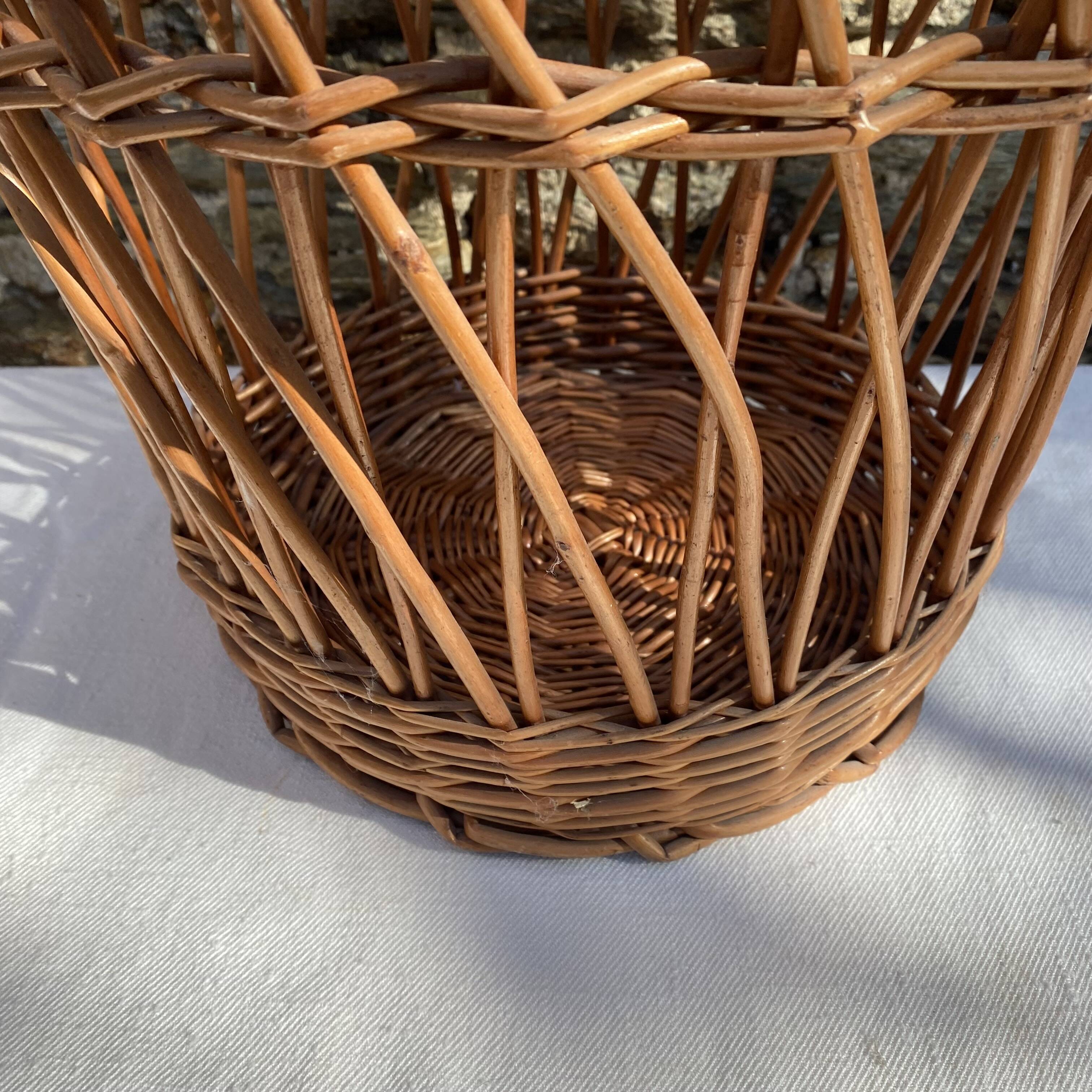 Large woven wicker basket