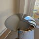 Table Lamp in Ship / Mushroom Style – Chrome Metal