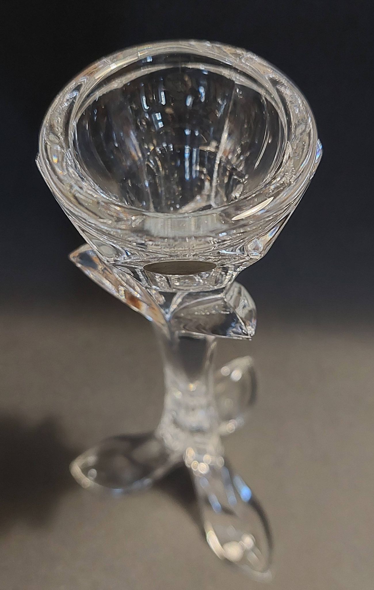 Arques crystal candlestick