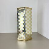 Porte-parapluie hexagonal abstrait bicolore, Italie années 1970
