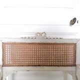 Louis XV style canned armchair lacquered wood