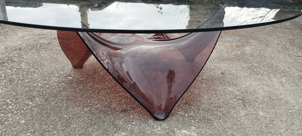 70s space age round coffee table