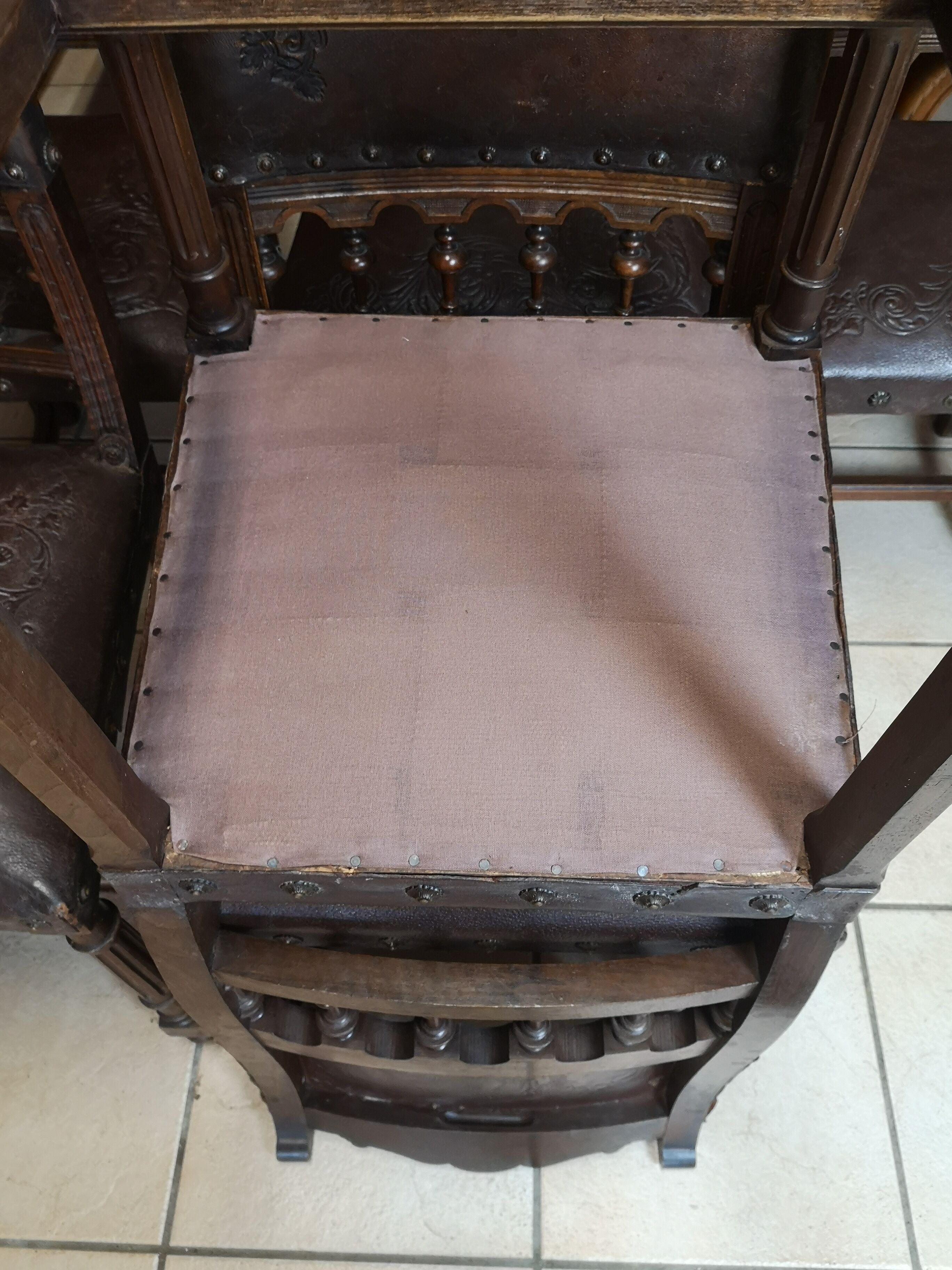 Lot of 6 chairs Henri II