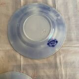 Lot de 2 assiettes à dessert UetC, Sarreguemines modèle Jardinière