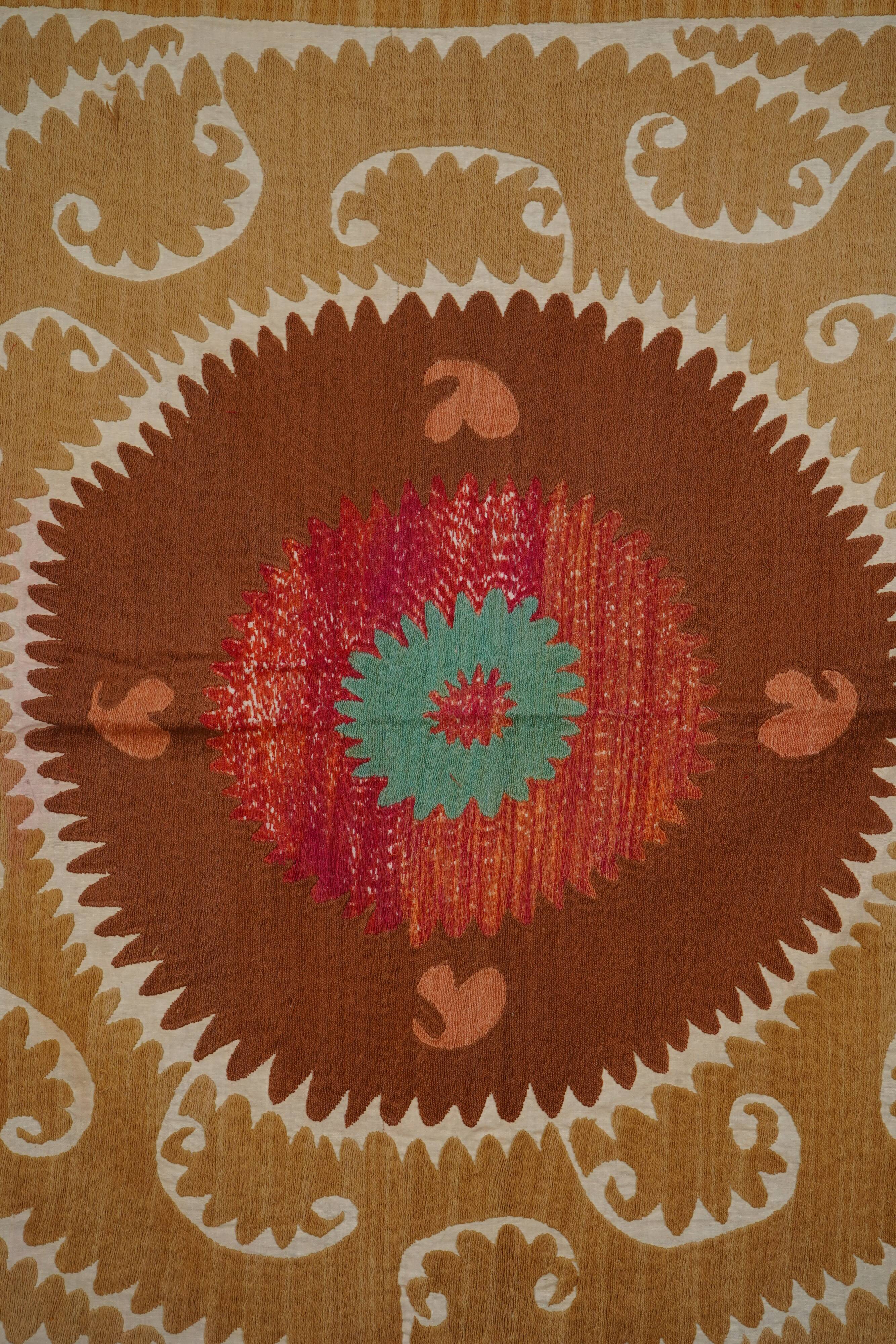 Vintage Turkish hand-knotted rug 135x145 cm