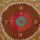 Vintage Turkish hand-knotted rug 135x145 cm
