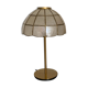 Bicolor mother-of-pearl lamp with a golden foot