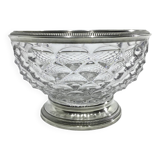 Henri Soufflot - Crystal and Silver Salad Bowl