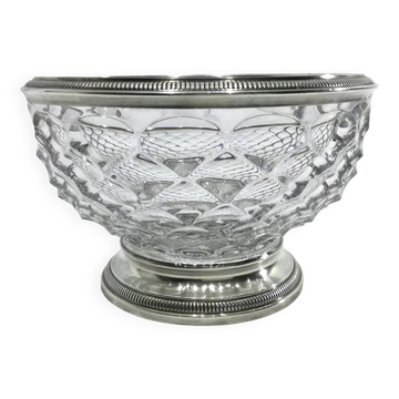 Saladier cristal et argent - Henri Soufflot