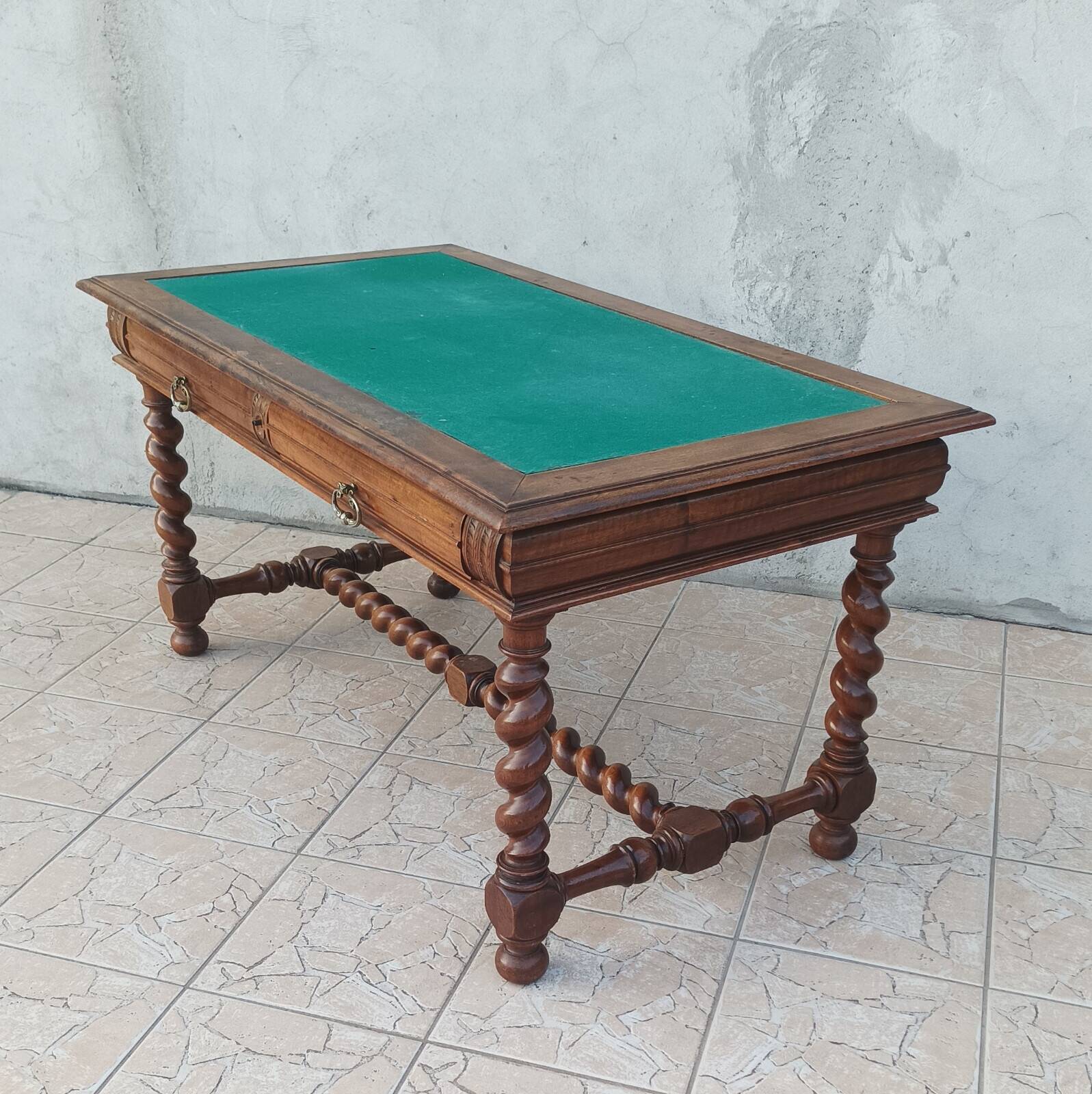 Louis XIII desk in walnut