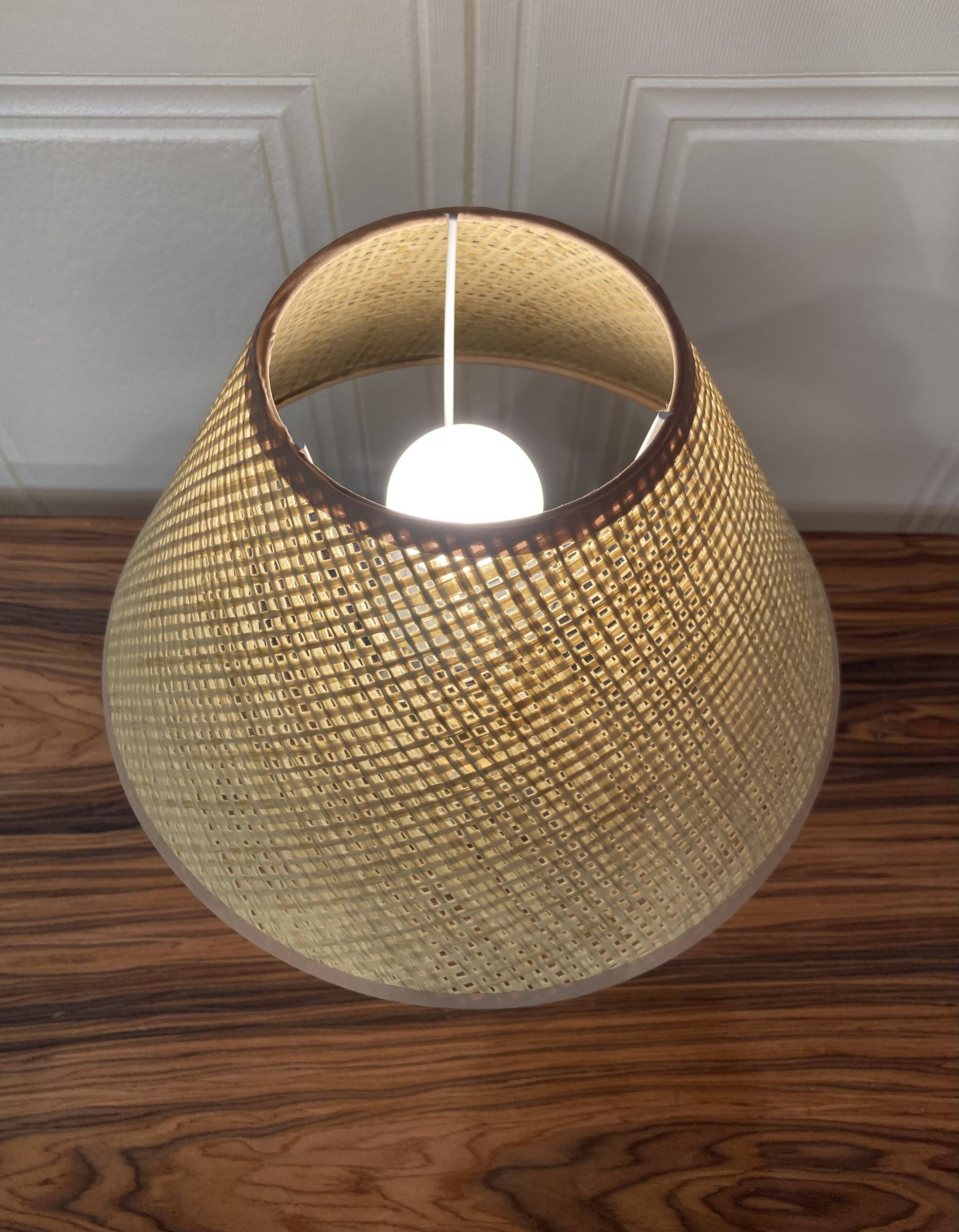 Pair of ceramic lamps "1950s scandinavian design".