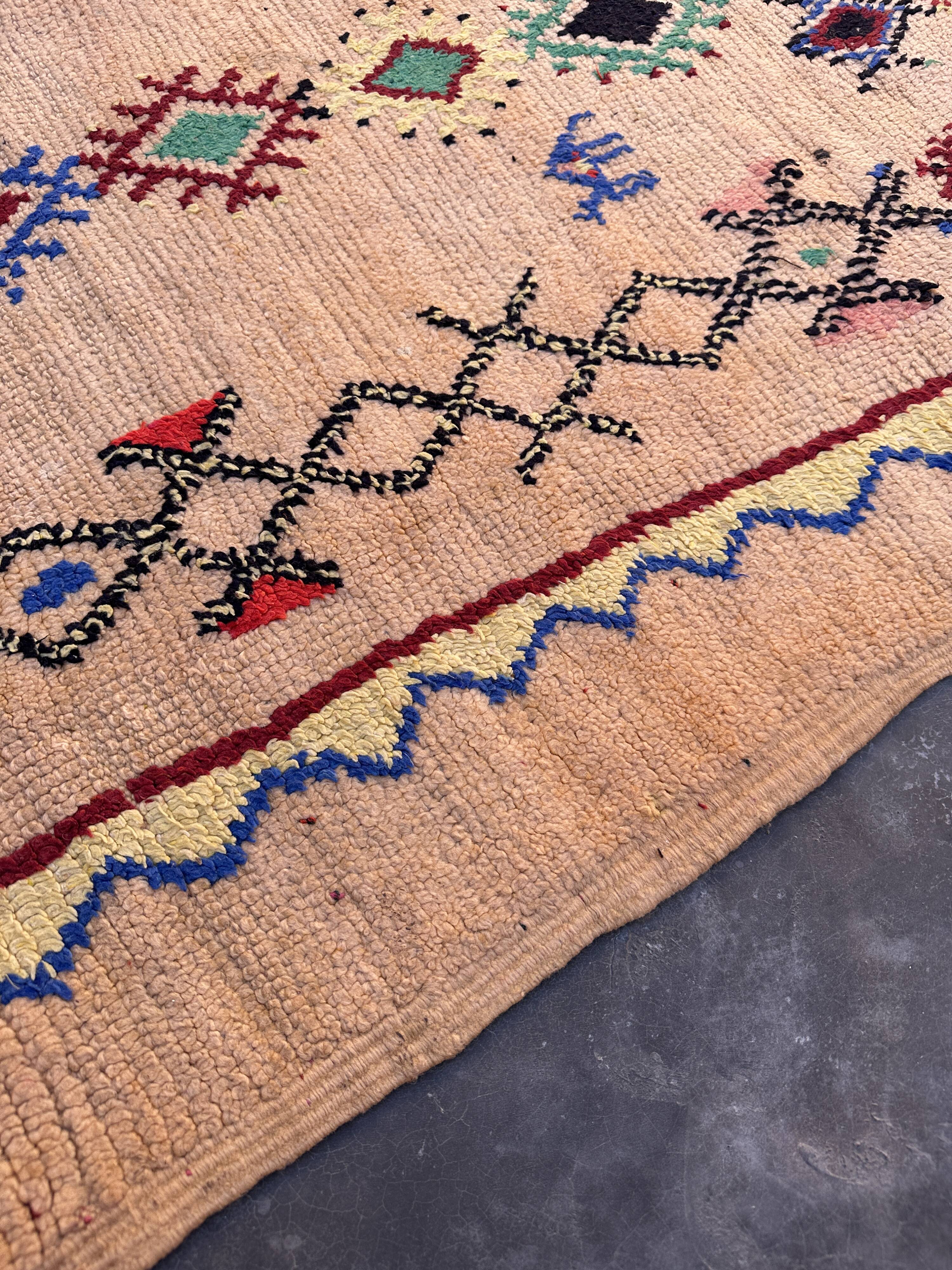 Tapis Marocain Boujad coloré