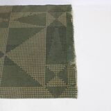 1950s Abstract Wool Hallway Carpet or Rug, Czechoslovakia