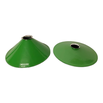 Vintage enamelled ceiling lamps