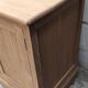 Large four-door row of industrial furniture in raw wood design