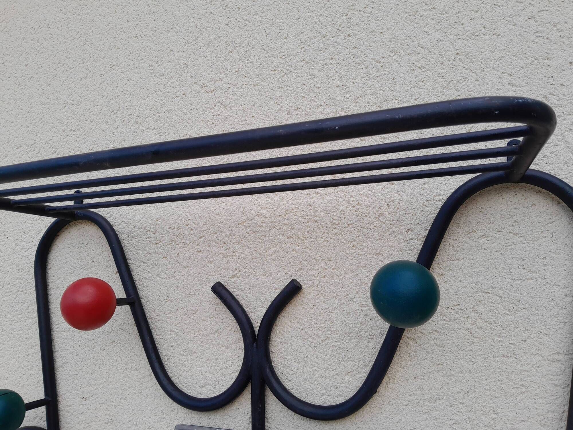 Vintage wardrobe year 50 60 wooden balls design
